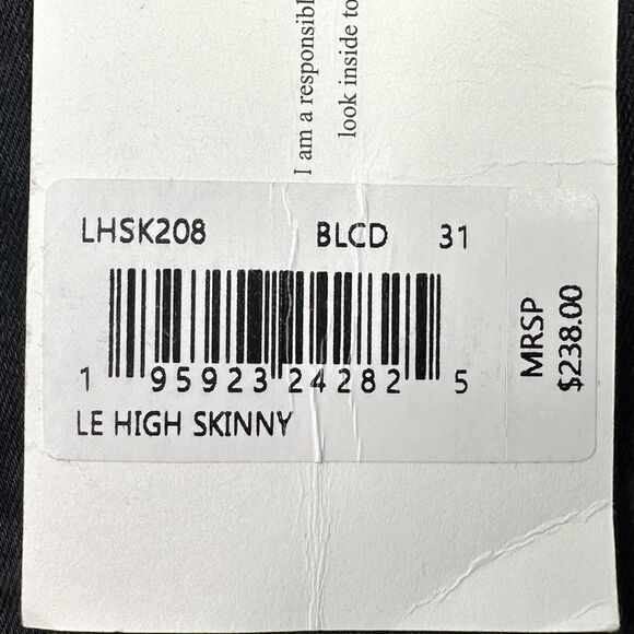FRAME Le High Skinny Jean LHSK208 - Size 31 - BLCD - Picture 9 of 10